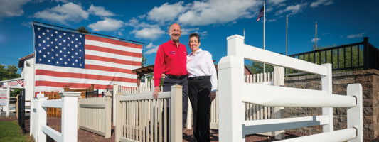 American Fence and Flag