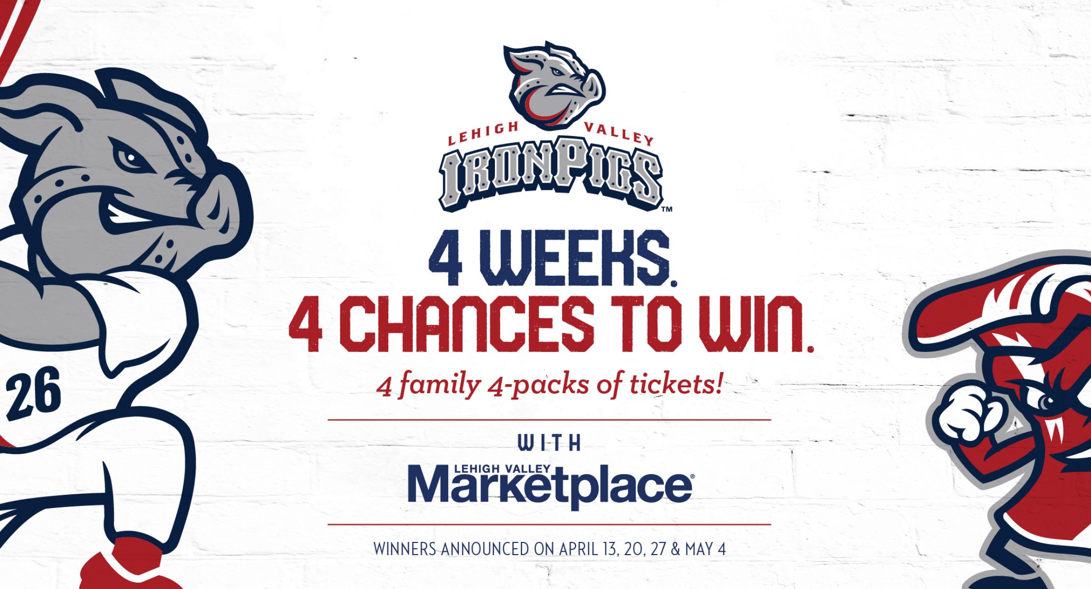 IronPigs Family 4-Pack Giveaway - Lehigh Valley MarketplaceLehigh